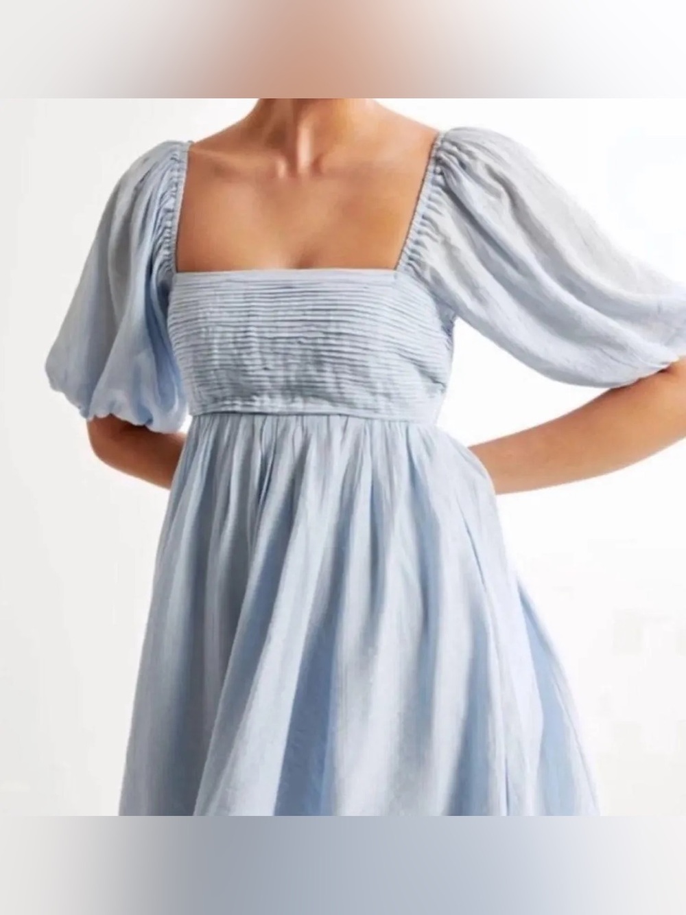 NWT Abercrombie Emerson Puff Sleeve Mini Dress